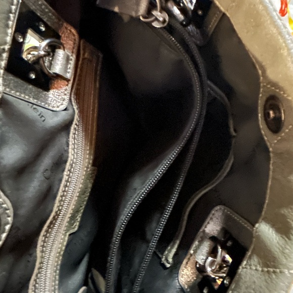 Calvin Klein Large Leather Tote Purse - Picture 10 of 15